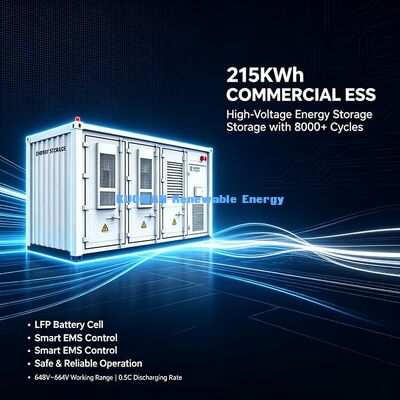 500kWh/1MWh/2MWh Container ESS∙ Lange Cyclus Lithium Energieopslag voor Zonneprojecten