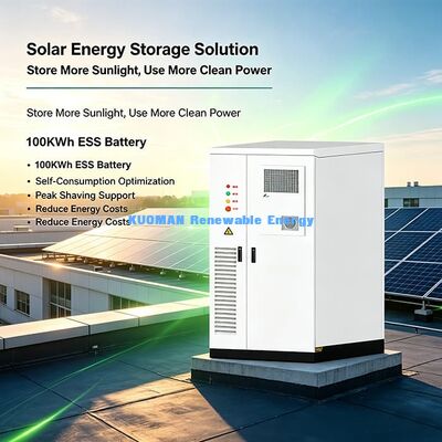 107.52KWh geïntegreerde ESS energieopslagkasten PV 50KWp Input Voor energieoptimalisatie van commerciële gebouwen