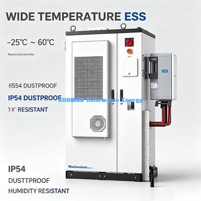 Global Certified All-in-One Commercial Solar ESS 107,52kWh 50kW Hybrid Inverter Factory Hotel Storage Unit