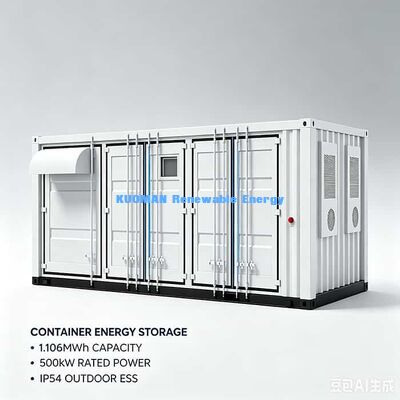 Extremtemperatuurbestendige commerciële energieopslagcontainersysteem -30 tot 55 graden Celsius Off-grid energieopslag