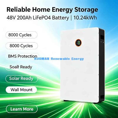 Modulaire LiFePO4-batterij met een schaalbare capaciteit van 8000+ cycli en real-time cellenbewaking voor opslag van hernieuwbare energie
