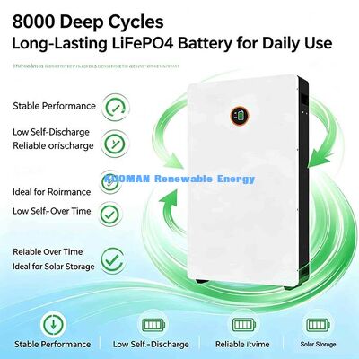 Multi-Source Opladen LiFePO4 Powerwall 51.2 V 200Ah Zonnepaneel Generator Net Opladen Batterij