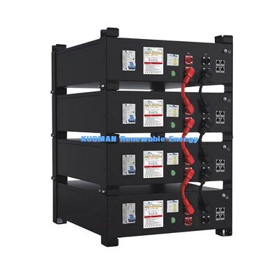 51,2V Stapelbare LiFePO4 Batterij 10,24kWh–30,72kWh | Thuis Zonne-energie Opslag 10 Jaar Garantie