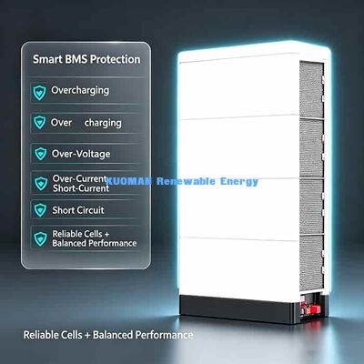 Hybride zonne-energiesysteem Stapelbare 48V lithiumbatterij opladen via zonnepanelen of dieselegeneratoren