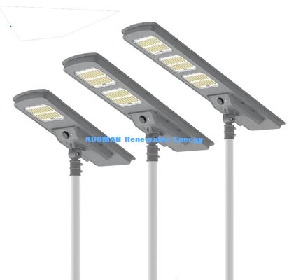 30W LiFePO4 batterij Zonne-Straatlicht All In One Design Waterdicht Buiten Zonne-LED Straatlamp