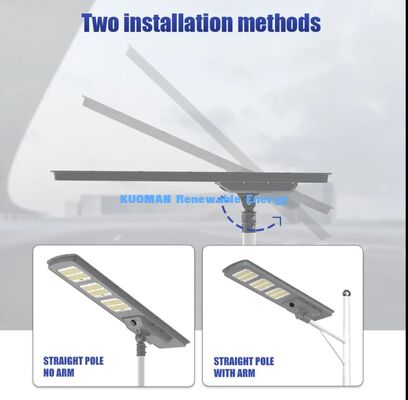 30W LiFePO4 batterij Zonne-Straatlicht All In One Design Waterdicht Buiten Zonne-LED Straatlamp