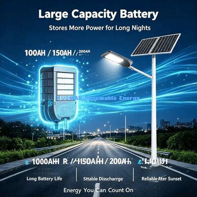 Large Capacity Battery Solar Street Light Long Service Life Road Lamp