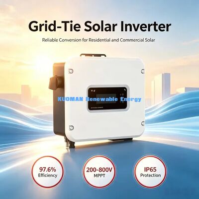 1kW-6kW On Grid Zonne-omvormer Enkelfase PV Grid Tie Omvormer voor Zonne-energiesysteem voor thuis