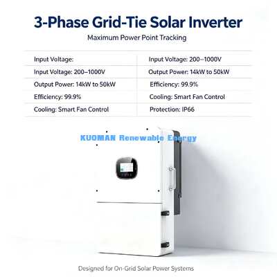 350A Maximaal oplaad-aflaadstroom 18kW 3-fase hybride zonnebatterijenomvormer