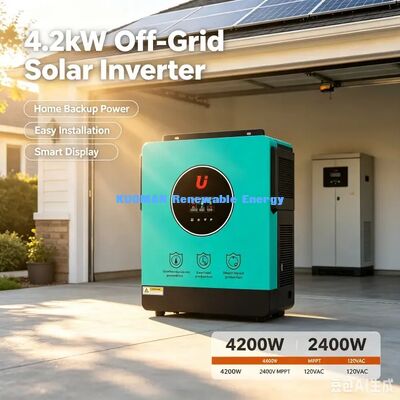 4200VA 24V Zonne Hybride Omvormer 120A MPPT Laadregelaar PV 500V Max Ingang