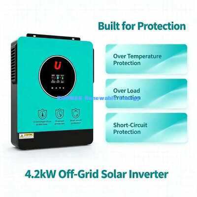 24V Hybride Zonne-omvormer 4200W Netgekoppeld Off-grid Zonne-energiesysteem voor Thuis