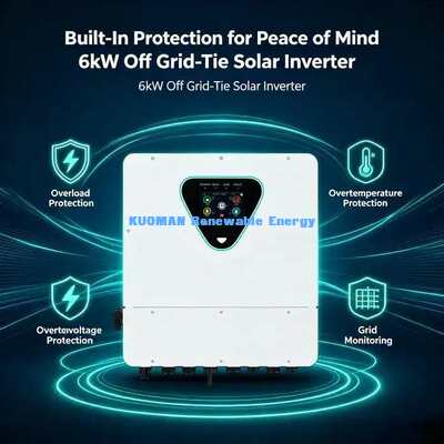IP65-6KL 6KW Split Phase Hybrid Solar Inverter met touchscreen en WiFi