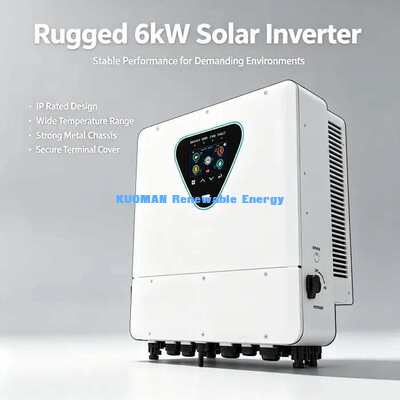 IP65 Buiten waterdicht 6KW zonne-hybride omvormer