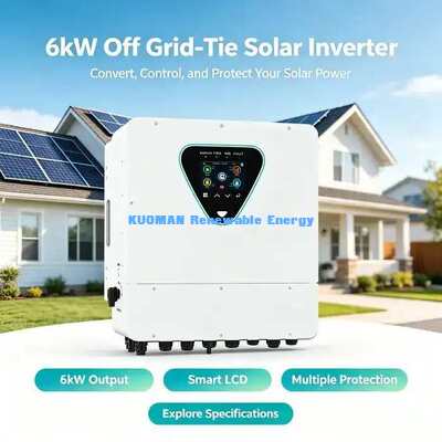 6 kW 2 MPPT Solar Hybrid Inverter Current Transformer WiFi Remote Monitoring