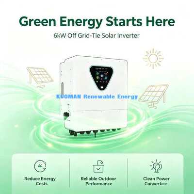 6KW Hybride PV-omvormer 2 Onafhankelijke AC-ingang & Uitgang Zonne-energiesysteem