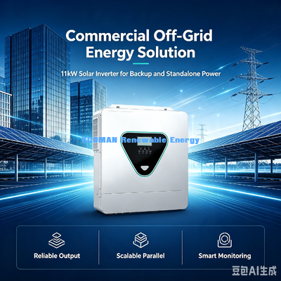 High Efficiency 11KW Off Grid Solar Inverter 96% Peak Efficiency Home Solar Backup Power