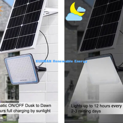 Beschermde Zonne-tuinlampen Grote Lithiumbatterij Waterdichte Buitenoprit Pad LED Lampen