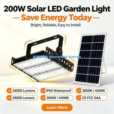 200W energiebesparend zonne-LED-overstromingslicht 120lm/W Hoge helderheid Park stadion zonne-overstromingslamp