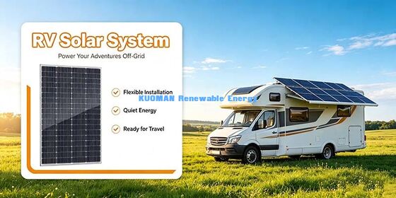 160‐170W Monokristallijn zonnepaneel 182 mm 66‐cel PV-module voor RV Home Off‐Grid Power