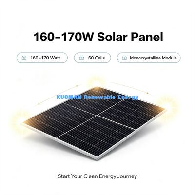 Hoog-efficiëntie 20,11% 170W mono zonnepaneel, 700VDC veilige fotovoltaïsche module voor thuisenergie back-up