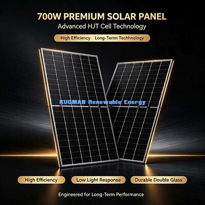 Bifaciale zonnepanel van 700 Watt, 132 cellen HJT-hoge-efficiëntie PV-panel