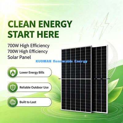 HJT PV-paneel voor woningen op het dak van 700 W, Premium 16 busbar zonnecellen technologie