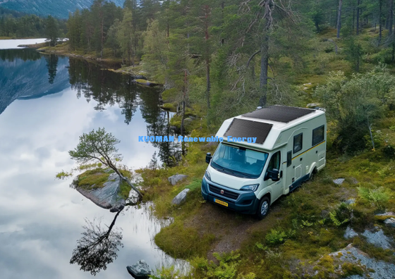 50W Flexibele Opvouwbaar Zonnepaneel, 360° Buigbestendige Koolstofvezel Zonneoplader voor Camper Boot Jacht Balkon