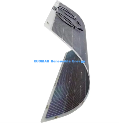 50W monocristallijn flexibel zonnepaneel, waterdicht off-grid zonne-energie voor camper van, marine & outdoor camping
