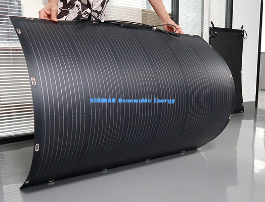50W Draagbaar Flexibel Zonnepaneel, Hoge Efficiëntie Waterdichte Zonneoplader voor Jacht, Camper, Kampeer Noodstroom