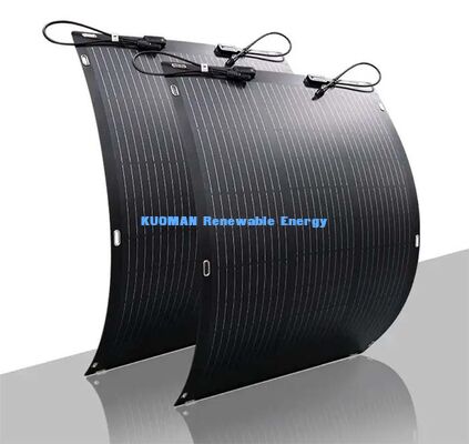 105W 19.4V flexibele zonnepanel, 360 graden buigbare zonnepanelen voor gebogen oppervlakken