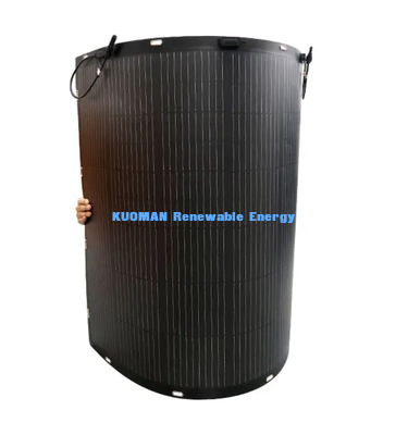 Robuust 200W Flexibel Zonnepaneel, Koolstofvezel Versterkt Buigzaam Zonne-energie voor Lange Termijn RV & Marine Reizen