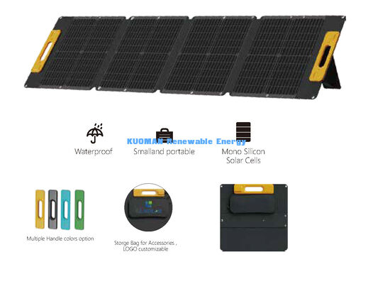 120W Lichtgewicht Opvouwbaar Zonnepaneel, Spatwaterdichte Off-Grid Zonneoplader voor Van-Life & Strandtrips