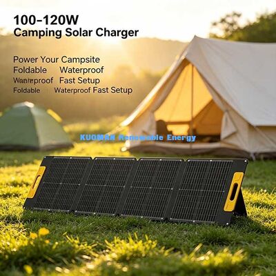 100-120W Off-Grid Draagbaar Zonnepaneel, Opvouwbare Waterdichte Zonne-oplader voor Noodstroomvoorziening