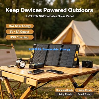 60W spatbestendig opvouwbaar zonnepaneel, off-grid zonneoplader voor draagbare generator
