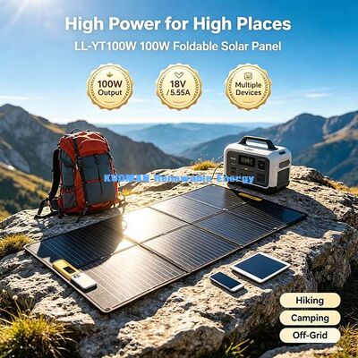 105W Dual-Port Folding Solar Panel, High-Output Portable Solar Charger voor grote elektriciteitscentrales