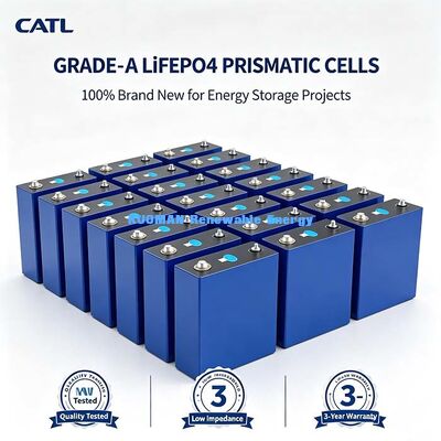 3.2V 100Ah Lifepo4 Prismatische Lithium-Ion Cel, Complete Positieve-Negatieve Aansluitingen, Zonne-energie Opslag Batterij Cel