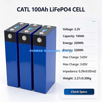 Gloednieuwe Graad-A 300Ah 3.2V LiFePO4 Prismatische Batterijcel, 320Wh Lithiumcel voor Elektrisch Energieopslagsysteem