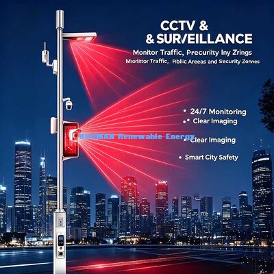 Geïntegreerde Smart Light Pole, IoT Smart Street Lamp met Cloud Remote Control System voor stedelijke bouw