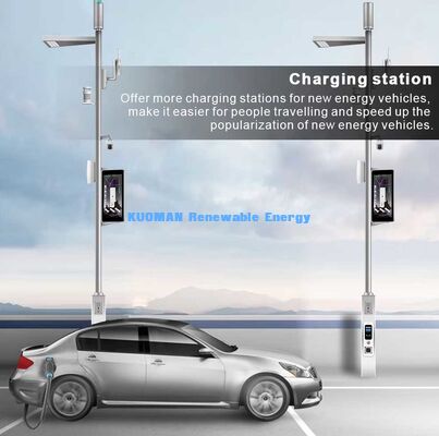 Cloud-beheerde Smart Street Light Pole, All-in-One IoT Smart Pole voor openbare veiligheid en stadsbeheer