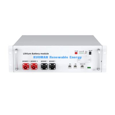 48V 100Ah 19-inch Rack-Mount Batterij 5,12kWh voor Serverruimte UPS Noodstroomvoorziening
